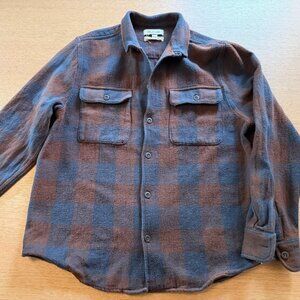 Madewell Brushed Twill Easy Shirt Jacket - Hot Cocoa color